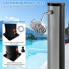Tangkula 7.2 ft 10 Gallon 2-Section Outdoor Solar-Heated Shower w/ Free-Rotating Shower Head - 4 of 4