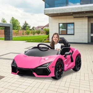 12V Kids Ride On Car, Licensed Lamborghini Revuelto with Remote Control, Battery Powered Sports Car Toy with Dual 25W Motors - 1 of 4