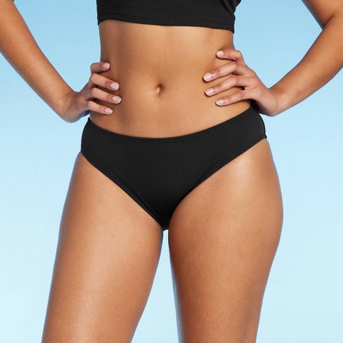 Aerie Wide Rib Low Rise Tie Cheekiest Bikini Bottom