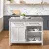 Silvia Stainless Steel Top Kitchen Island White/Stainless Steel - Crosley - 3 of 4