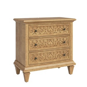 Emilio 3 - Drawer Nightstand with Built-In Outlets| ARTFUL LIVING DESIGN - 1 of 4