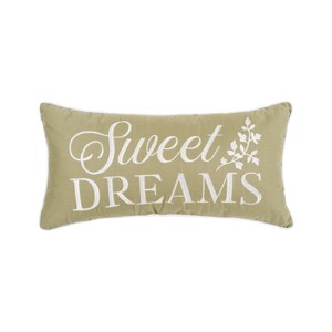 C&F Home Sweet Dreams Botanical Embroidered Throw Pillow - 1 of 4