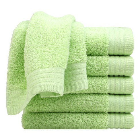 PiccoCasa 6PCS Cotton Soft Hand Towels Set for Bathroom 13 x 29 Camel  Color