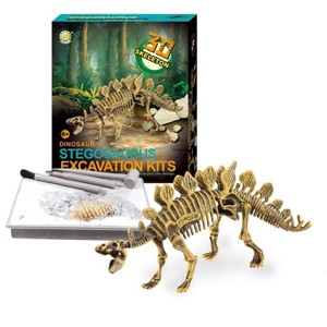 JuzToys Dinosaur Stegosaurus Dino Skeleton Fossil Excavation Kit Toy - 1 of 4