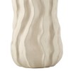 Studio 55D Caldera 13" High White Rippled Ceramic Vase - 3 of 4