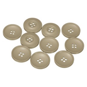 Unique Bargains Resin DIY Craft Flat 4-Hole Sewing Buttons 10 Pcs - 1 of 4