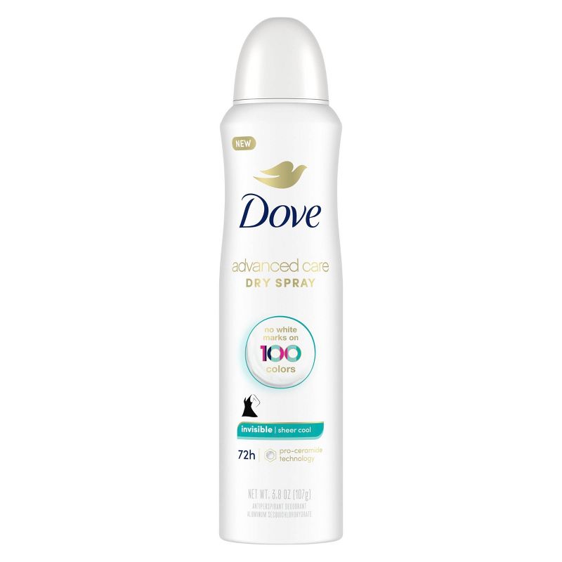 Dove Beauty Advanced Care Sheer Cool 48-Hour Women&#39;s Antiperspirant &#38; Deodorant Dry Spray - 3.8oz, 3 of 9