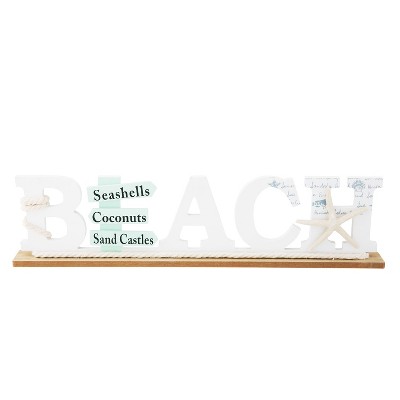 Beachcombers Beach Word Figure Coastal Beach House Decor Decoration