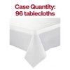 Smarty Had A Party 54" x 108" Clear Rectangular Plastic Tablecloths - 96 pcs - 3 of 4