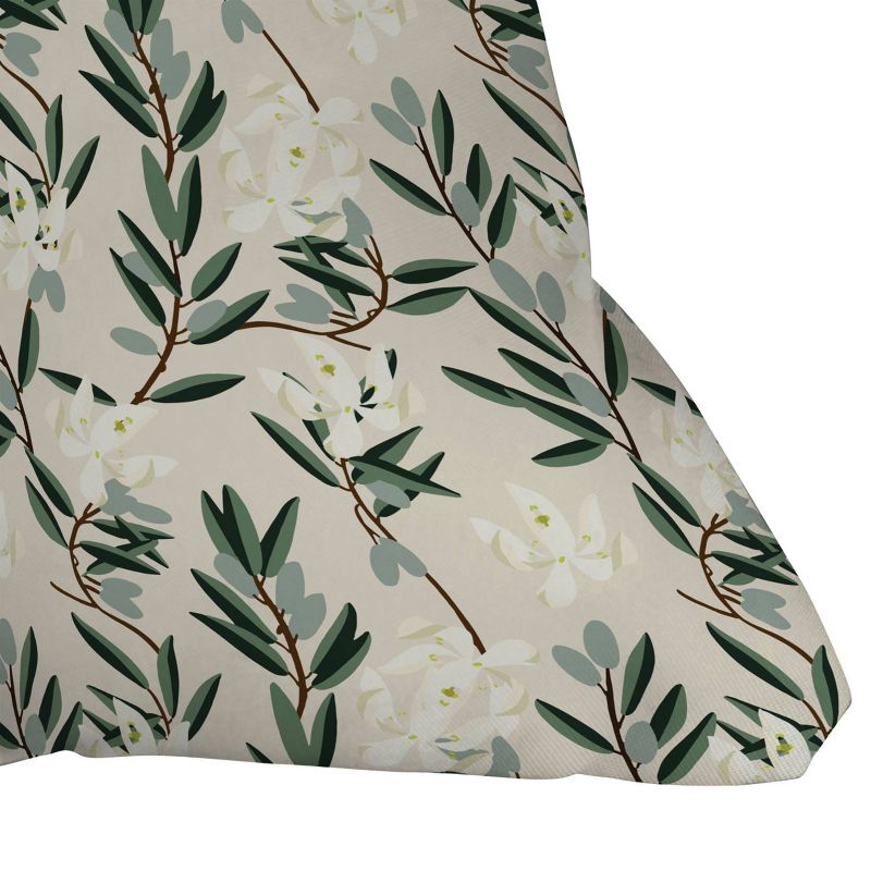 Holli Zollinger Bloom Outdoor Throw Pillow Olive Green - Deny Designs, 3 of 5