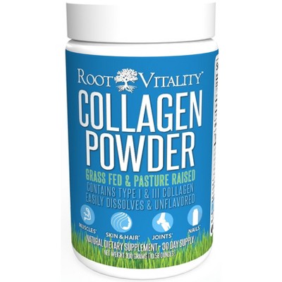 Root Vitality Collagen Powder, for Skin, Hair, Nails & Joints, Collagen Peptides, 30 Servings.