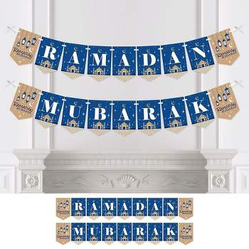 Big Dot of Happiness Ramadan Mubarak - Bunting Banner - Party Decorations - Ramadan Mubarak