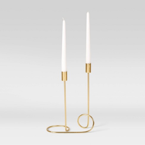 12 X 8 5 Iron Taper Candle Holder Gold Project 62 Target