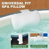 2-Pack Hot Tub Pillow for Outdoor Use, Universal Spa Headrest and Lounge Chair Pillow with Adjustable Strap - 3 of 4