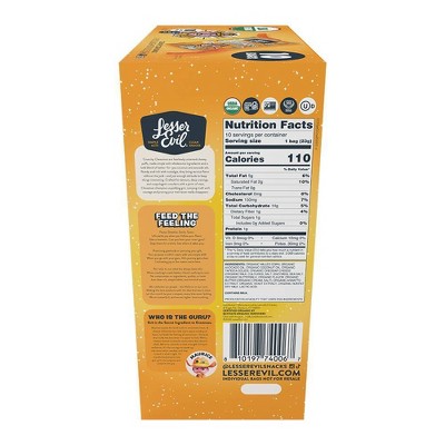 LesserEvil Cheezmos Snack Pack Puffs - 4.6oz/10ct