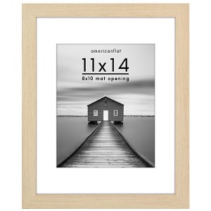 Americanflat Wide Molding Picture Frame with Mat - 1 of 4