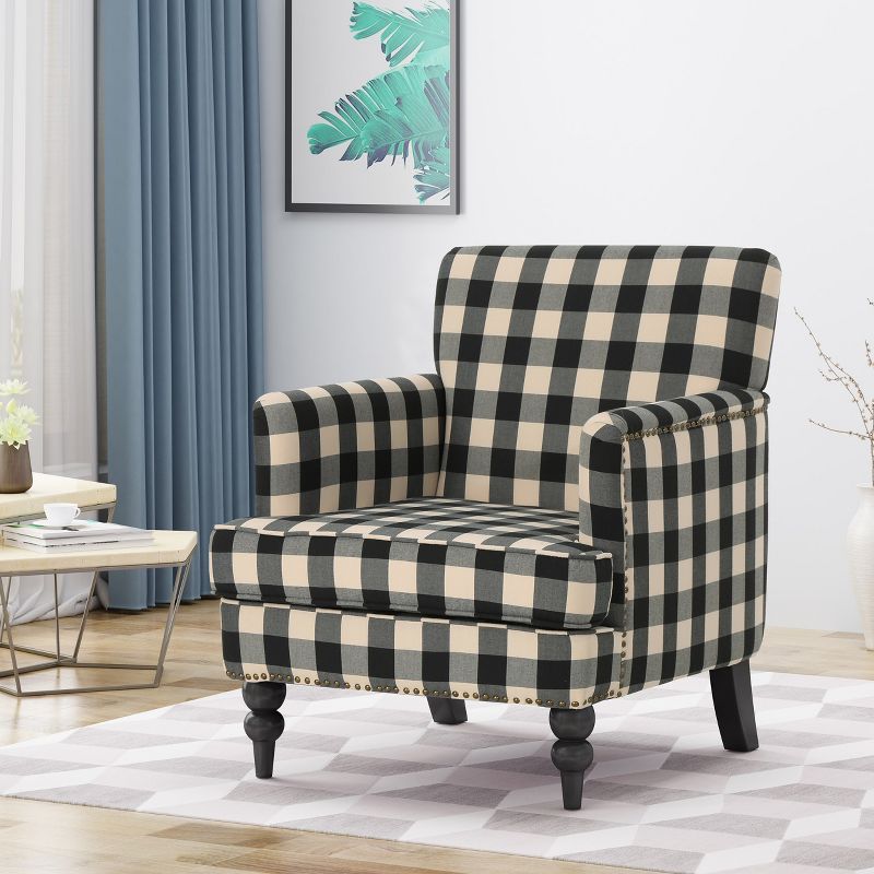 Harrison Tufted Club Chair - Christopher Knight Home, 3 of 12