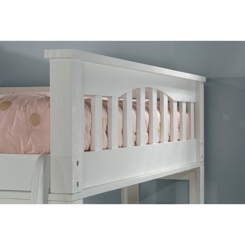 Twin Highlands Kids&#39; Loft Bed with Hanging Nightstand White - Hillsdale Furniture, 4 of 6