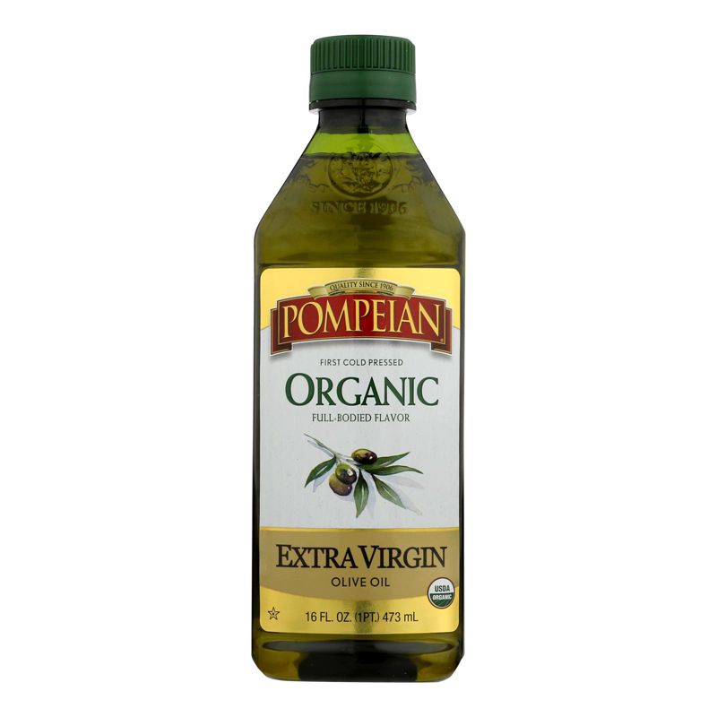 Pompeian Organic Extra Virgin Olive Oil - Case of 6/16 oz, 2 of 8
