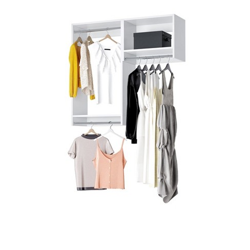 Modular Closets Built-in Closet Tower With Slanted Shoe Shelves - 31.5,  White : Target