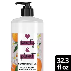 Love Beauty and Planet Pump Conditioner Vegan Biotin & Sun-Kissed Mandarin 5-in-1 Multi-Benefit - 32.3 fl oz