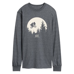 Men's - E.T. the Extra-Terrestrial - Bike Over The Moon Scene Long Sleeve Graphic T-Shirt - 1 of 3