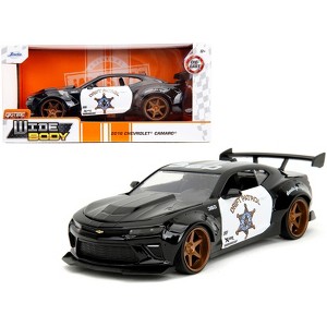 2016 Chevrolet Camaro Widebody Black and White "Drift Patrol" "Wide Body" Series 1/24 Diecast Model Car by Jada - 1 of 4