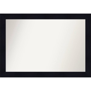 40" x 28" Non-Beveled Shiplap Navy Wood Bathroom Wall Mirror - Amanti Art: Rectangle, Includes Mounting Hardware - 1 of 4