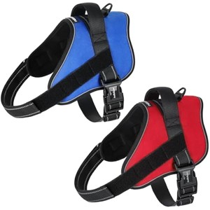 rabbitgoo Dog Harness Medium Sized, No Pull No Choke Pet Vest, Easy Wearing with One Buckle,  Training, Blue and Red, M - 1 of 1