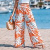 Women's Tropical Pattern Cover Up Pants - Cupshe - 3 of 4