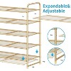 Simple Trending 5-Tier Stackable Shoe Rack Golden Yellow - 4 of 4