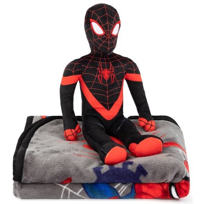 Spider-Man Miles Web and Miles Throw and Pillow Set
