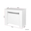 Sapphtopaz 20.08"-118.50" Multifunctional Extendable Console Dining Table Kitchen Table for Kitchen, Dining Room - 4 of 4