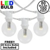 Novelty Lights 100 Feet Heavy Duty Light Strings and Sets with 80 In-Line E17 Sockets, White Wire PVC Stringer, 15" Spacing, Non-Connectable - 2 of 4