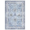 Area Rugs Vintage Distressed Living Room Rug Traditional Medallion Floral Print Rug Non Slip Bedroom Rug - 3 of 4