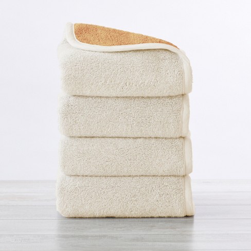 2pk Quick Dry Ribbed Bath Towel Set Gold - Threshold™ : Target