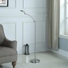 54-Inch-Long Tinsley Silver Integrated LED Task Floor Lamp for Living Room Bedroom Office House Home - 3 of 4