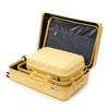 NAYSAYE Luggage Sets 3Piece Set 20Inch 24Inch 28Inch ABS Spinner Wheel Suitcase with Combination Lock for Travel, Yellow, 19.3"*11.4"*29.5" - 4 of 4