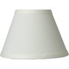 Springcrest Set of 4 Empire Lamp Shades Taya Cream Small 3.5" Top x 7" Bottom x 5" High Candelabra Clip-On Fitting - 3 of 4