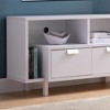 47.25" Wood Modern TV Stand with Two Shelves and Two Drawers with Wire Cutouts for Living Room and Bedroom - 4 of 4