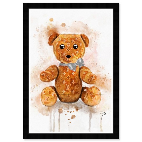 15" x 21" Pily Montiel Teddy Bear Symbols and Objects Framed Art Print - Wynwood Studio - image 1 of 4