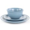 Gibson Home Siam 12 Piece Round Stoneware Dinnerware Set in Blue - 2 of 4
