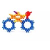 Link 200 Piece Set Interlocking Building Block Stem Educational Creativity Toy for Preschool Kids 3+ - Multi - 3 of 4