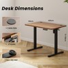GlasFlength Desk, Standing Desk with Splicing Board, Adjustable Height for Study Room, Game Room, Office, Black, 100"*60"*71" - 2 of 4