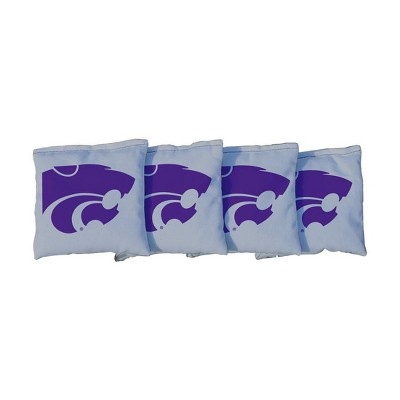 NCAA Kansas State Wildcats Corn-Filled Cornhole Bags Gray - 4pk