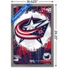 Trends International NHL Columbus Blue Jackets - Maximalist Logo 23 Framed Wall Poster Prints - 3 of 4