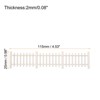 Unique Bargains Wood Miniature Decorative DIY Picket Fence 4.53 Inch Wood 2 Pcs - 2 of 4