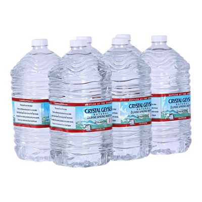 Crystal Geyser Alpine Spring Water - 1 Gallon Bottle (Pack of 6)