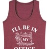 Women's - Instant Message - I'll Be In My Office; Sewing Graphic Racerback Tank - 2 of 4