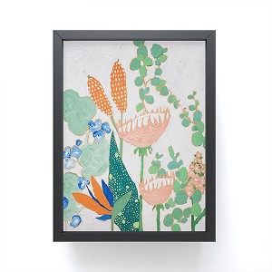 Lara Lee Meintjes Proteas and Birds of Paradise Painting Framed Mini Art Print - Society6 - 1 of 3